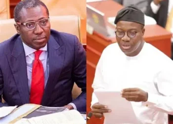 Alexander Afenyo Markin, Minority Leader [left], Mahama Ayariga, Majority Leader [right]