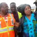 Greater Accra Regional Minister, Linda Ocloo engaging officials of the assembly