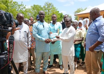 Member of Parliament (MP) for Wa East, Dr. Godfred Seidu Jasaw donates GH₵75k to fuel DRIP equipment 