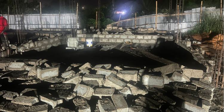 Ellembelle NDC demolished office