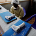 Thermometers are pictured at the entrance of an Ebola Treatment Centre in the Eastern Congolese town of Butembo in the Democratic Republic of Congo, October 4, 2019. REUTERS/Zohra Bensemra/File Photo