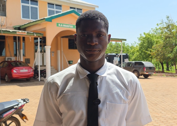 Yakubu Daniel Sheini, First-year student of the Tamale Nursing and Midwifery Training College