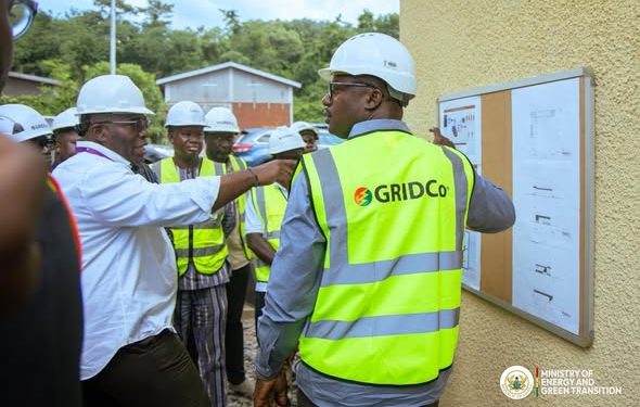 Minister for Energy and Green Transition, John Abdulai Jinapor, with GRIDCo officials