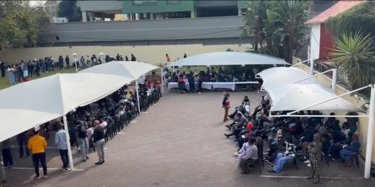 Ghanaians at Ghana High Commission in South Africa
