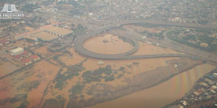 Portions of Mallam Junction flooded