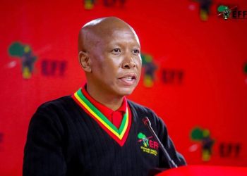 Leader of South Africa’s Economic Freedom Fighters (EFF), Julius Malema,