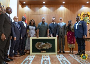 The leadership of Telecel Group pays a courtesy call on President Mahama to discuss long-term national investment and business priorities.