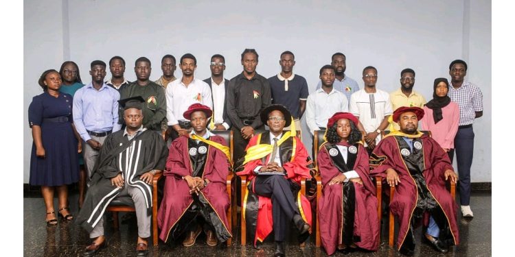 Fresh students of AIT during the 2025/2026 matriculation ceremony.