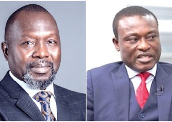 Attorney General, Dr. Dominic Ayine (left) and Special Prosecutor, Kissi Agyebeng (right)
