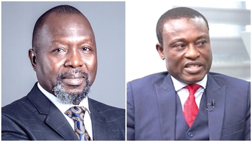 Attorney General, Dr. Dominic Ayine (left) and Special Prosecutor, Kissi Agyebeng (right)
