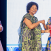 Chief Executive Officer of Strategic Communications Africa Ltd (Stratcomm Africa), Ms Esther A.N. Cobbah [right]