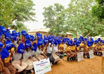 School girls at Aframso M/A Junior High School and Ejura M/A Experimental Junior High School in Ashanti Region.