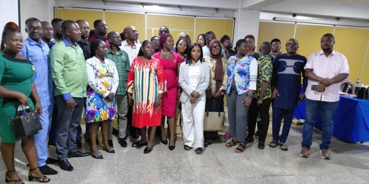 GIZ, MFWA officials with journalists and CSOs