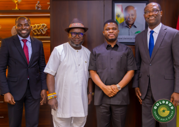 CEO of GoldBod, Sammy Gyamfi [2nd from right]