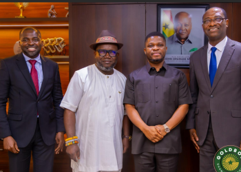 CEO of GoldBod, Sammy Gyamfi [2nd from right]