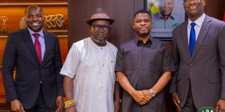 CEO of GoldBod, Sammy Gyamfi [2nd from right]