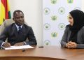 Minister for Health, Kwabena Mintah Akandoh and Chief Executive Officer of the Noor Dubai Foundation, Dr. Manal Taryam
