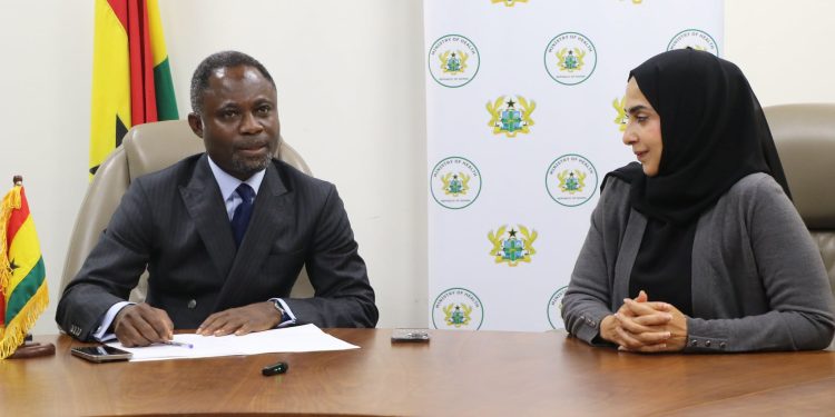 Minister for Health, Kwabena Mintah Akandoh and Chief Executive Officer of the Noor Dubai Foundation, Dr. Manal Taryam