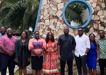 Staff of Global Media Alliance with Reps from UniMAC in a pose