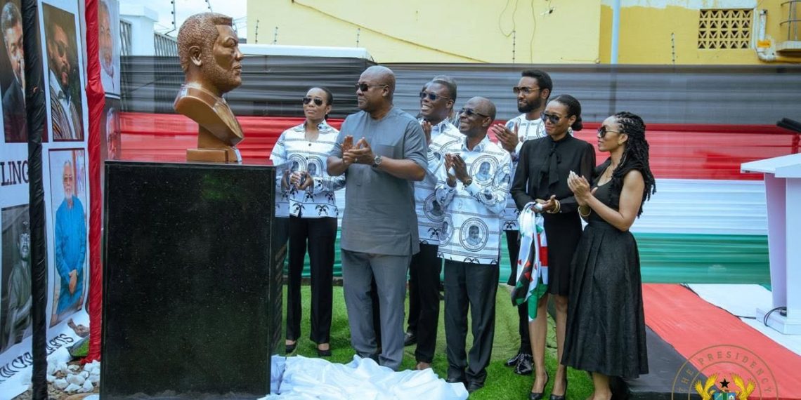 Bust Unveiled to Honour Former President Jerry John Rawlings