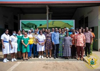 Six-member delegation visits assaulted midwife at Community 22 Polyclinic