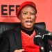 Leader of South Africa's Economic Freedom Fighters (EFF), Julius Malema