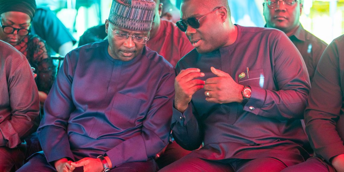 NPP Flagbearer Dr. Mahamudu Bawumia (left) and Akuapim North MP Sammi Awuku (right)