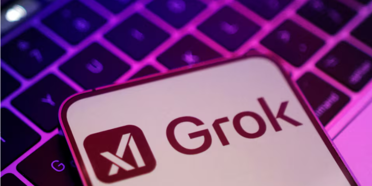 xAI and Grok logos are seen in this illustration taken, February 16, 2025. REUTERS/Dado Ruvic/Illustration/File Photo Purchase Licensing Rights