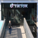 A man leaves the U.S. headquarters of the social media company TikTok in Culver City, California, U.S. January 17, 2025. REUTERS/David Swanson/File Photo Purchase Licensing Rights