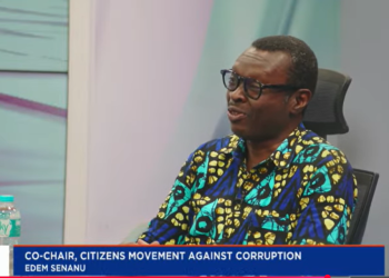 Co-Chair of the Citizens Movement Against Corruption, Edem Senanu