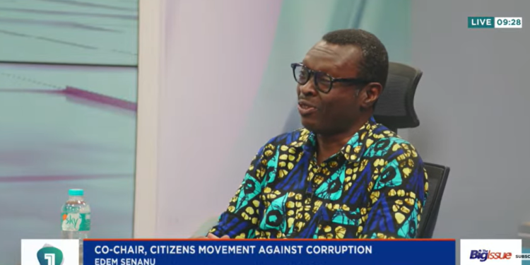 Co-Chair of the Citizens Movement Against Corruption, Edem Senanu