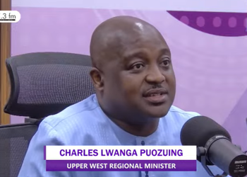 Upper West Regional Minister, Charles Lwanga Puozuing