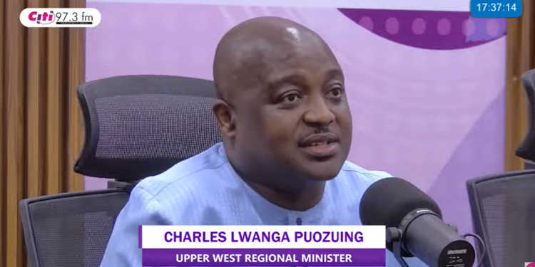 Upper West Regional Minister, Charles Lwanga Puozuing