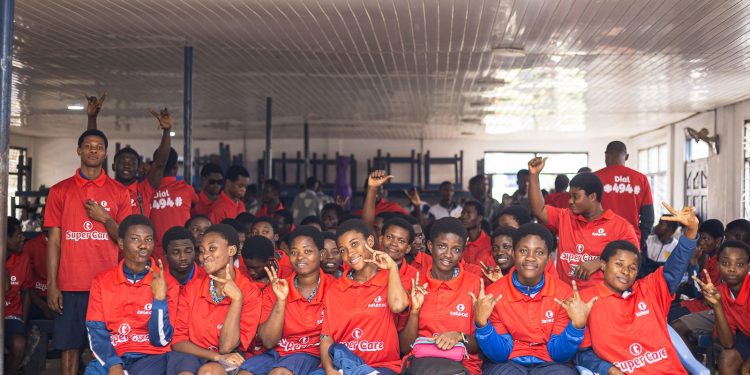 Telecel’s SuperCare team interacts with graduating students of Mampong Senior High Technical School for the Deaf on inclusive digital opportunities