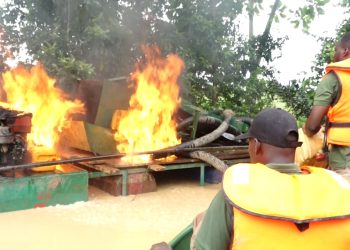 Some of the changfans destroyed by Small- Scale Miners