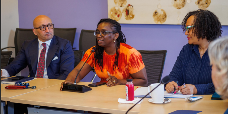 Ms Damilola Sobo Smith, Environmental and Social Risk Management Specialist at the International Finance Corporation  [middle]
