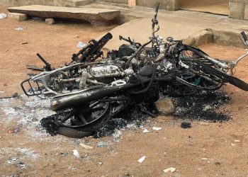 Some of the properties torched during the disturbance at Bawku SHS.
