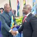 Minister for Transport, Mr Joseph Bukari Nikpe [left].