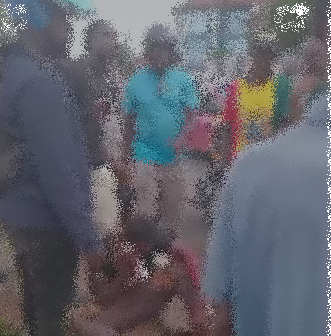 Bystanders at the accident scene