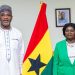 Minister for Interior Mubarak Muntaka(left), Prof Jane Naana Opoku-Agyemang