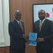 Chief Executive Officer of Ghana Digital Centres Limited, Dzifa Gunu(right) YEA Chief Executive Officer, Malik Basintale(left)