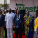John Setor Dumelo, Deputy Minister of Food and Agriculture [in white attire], with other participants