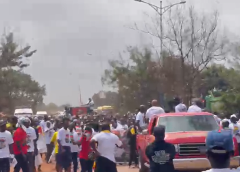 Hundreds join The Base Movement's maiden public procession in Kumasi.