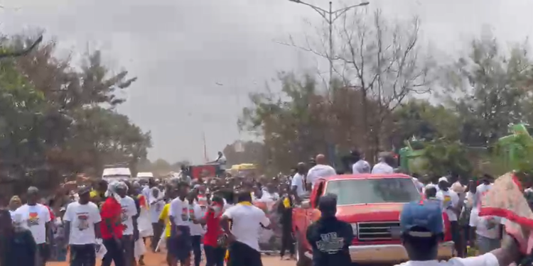 Hundreds join The Base Movement's maiden public procession in Kumasi.