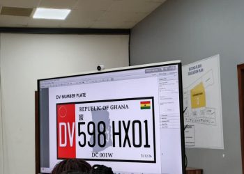 Sample of the new number plates
