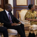Felicia Adjei, Kintampo South MP, [right], with President of the Presidential Council of Libya, Mohamed Al-Menfi [left]