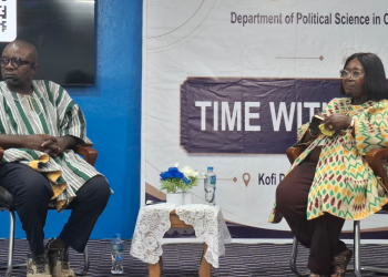 Akosua Frema Osei-Opare, former Chief of Staff [right]