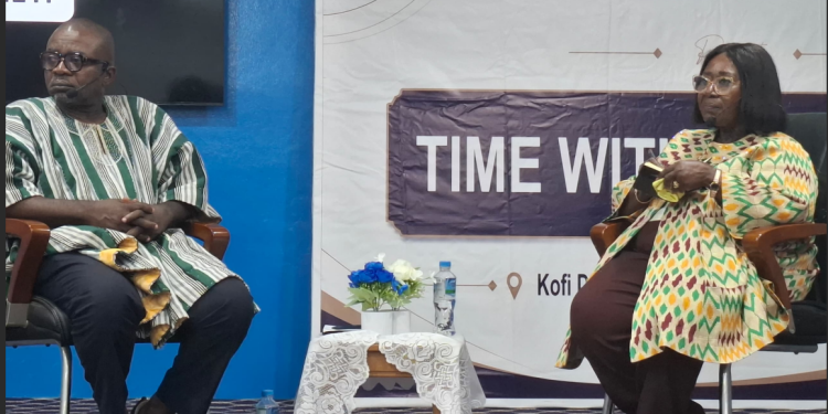 Akosua Frema Osei-Opare, former Chief of Staff [right]