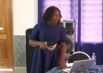 Madam Esther Hammond, Acting Oti Regional Director of the Department of Gender, Children and Social Protection