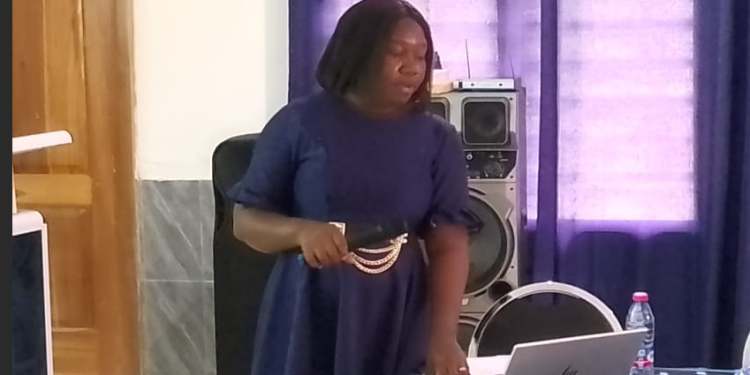 Madam Esther Hammond, Acting Oti Regional Director of the Department of Gender, Children and Social Protection